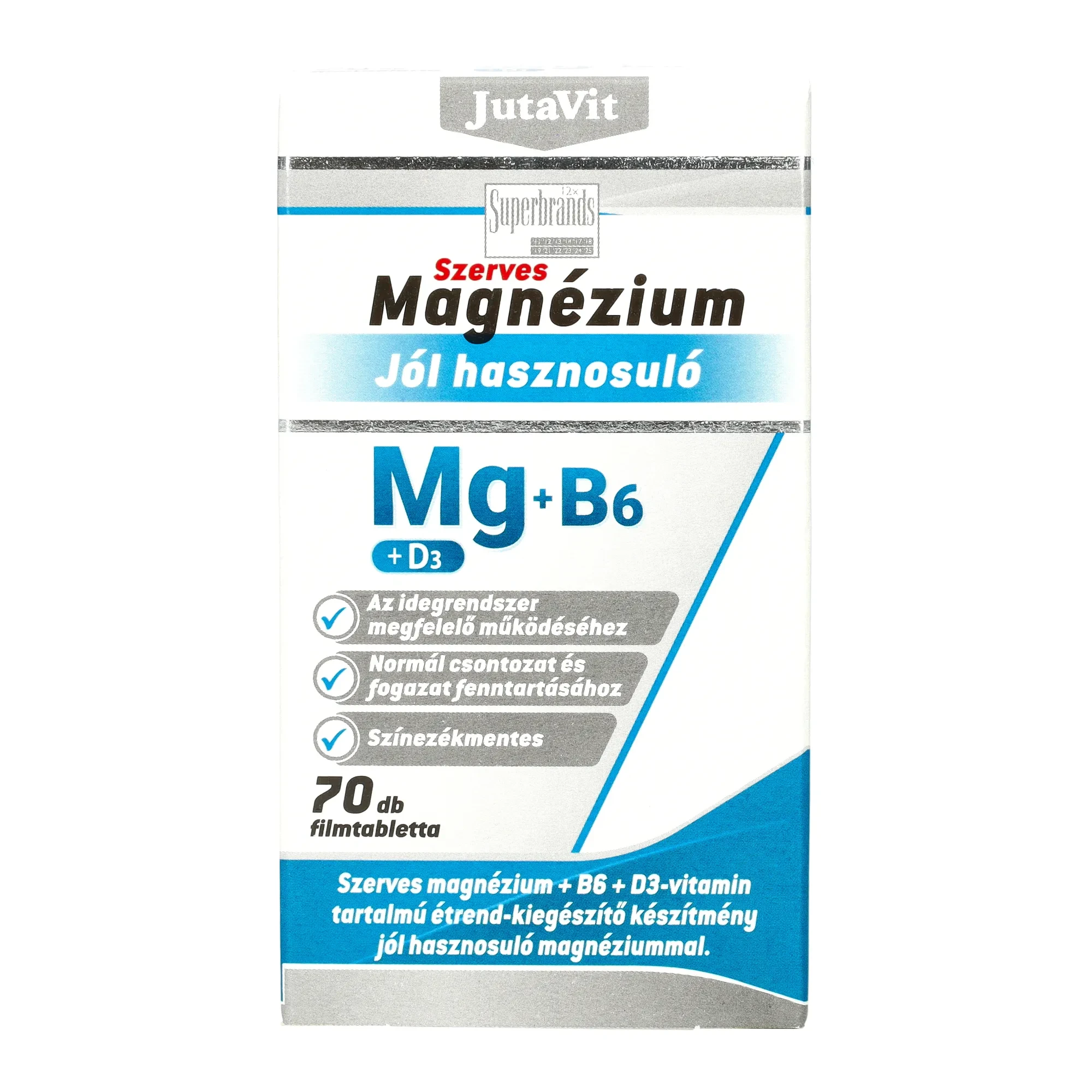 JutaVit Szerves magnézium+B6+D3 tabletta