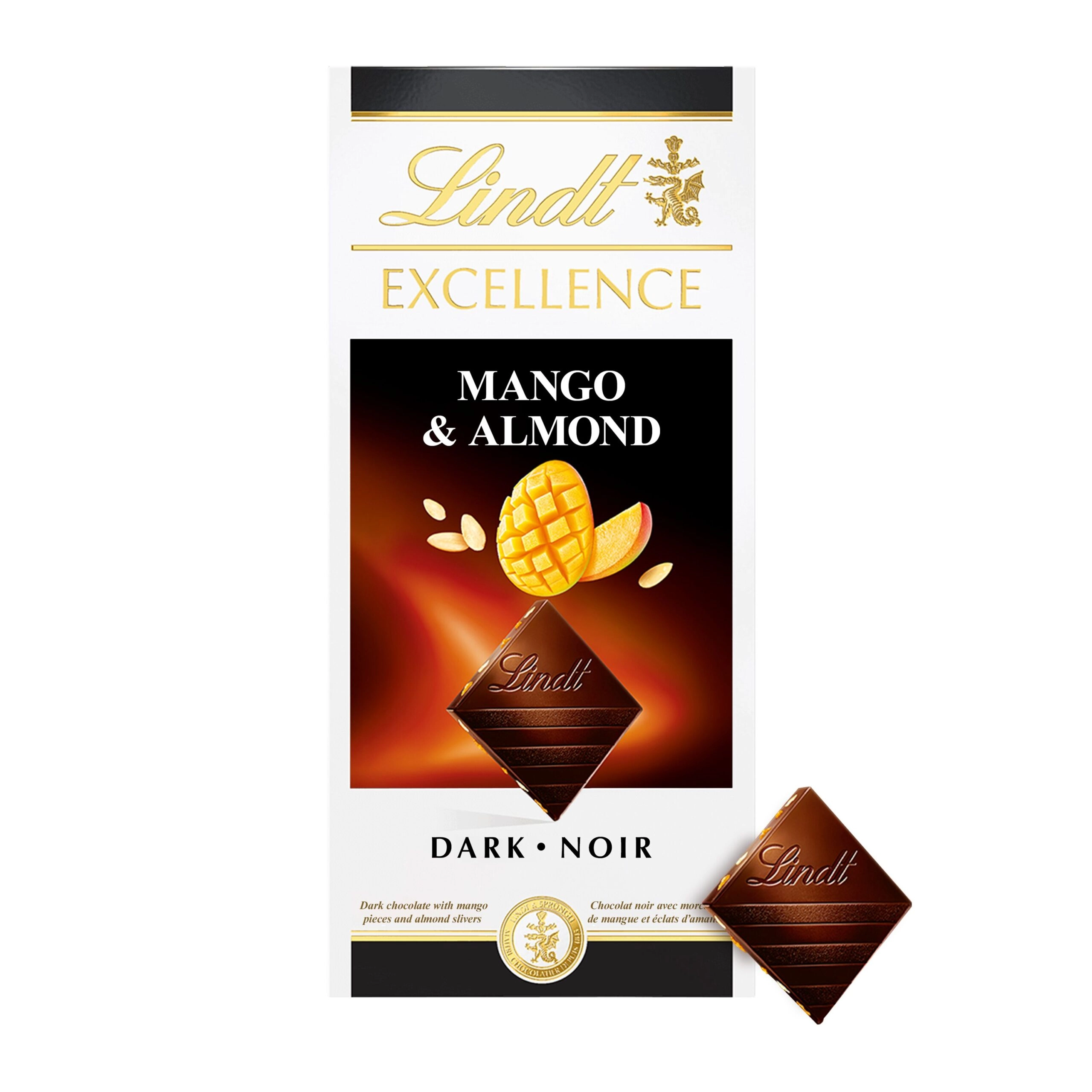 Lindt Excellence Mango-Almond, 100 g