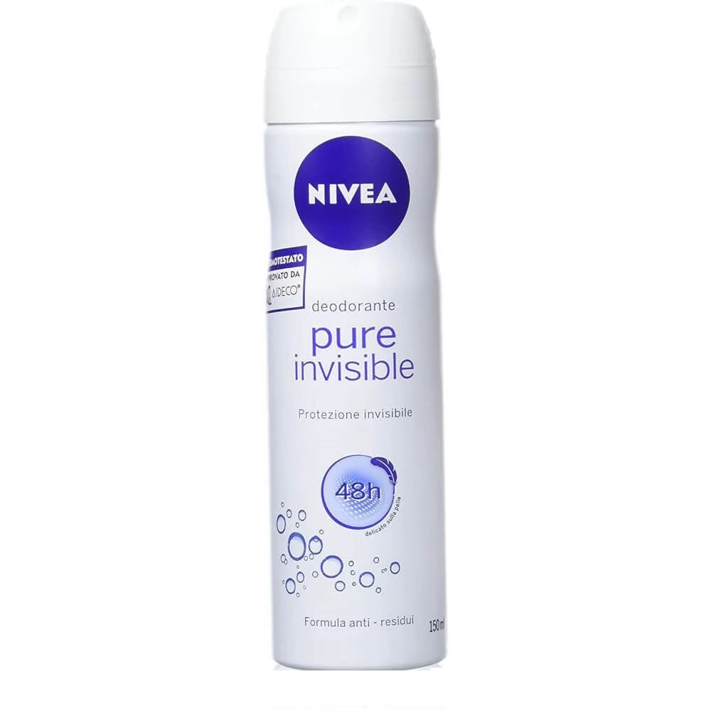 NIVEA DEZODOR 150ML INVISIBLE PURE