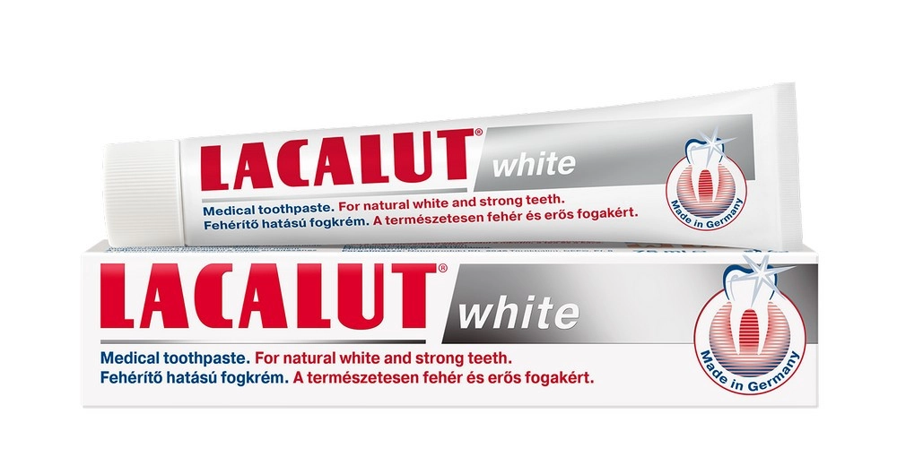 Lacalut Fogkrém fehérítő, 75 ml