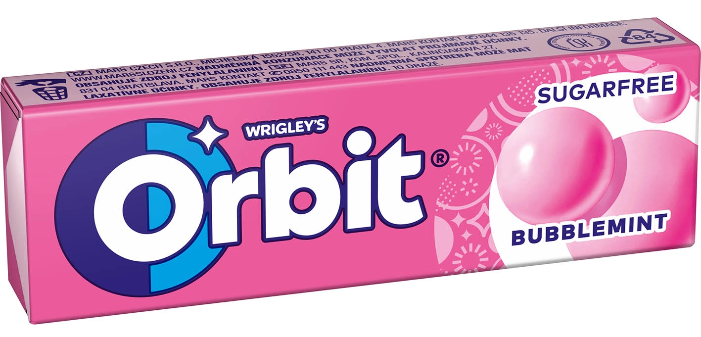 Orbit drazsé Bubblemint 14g