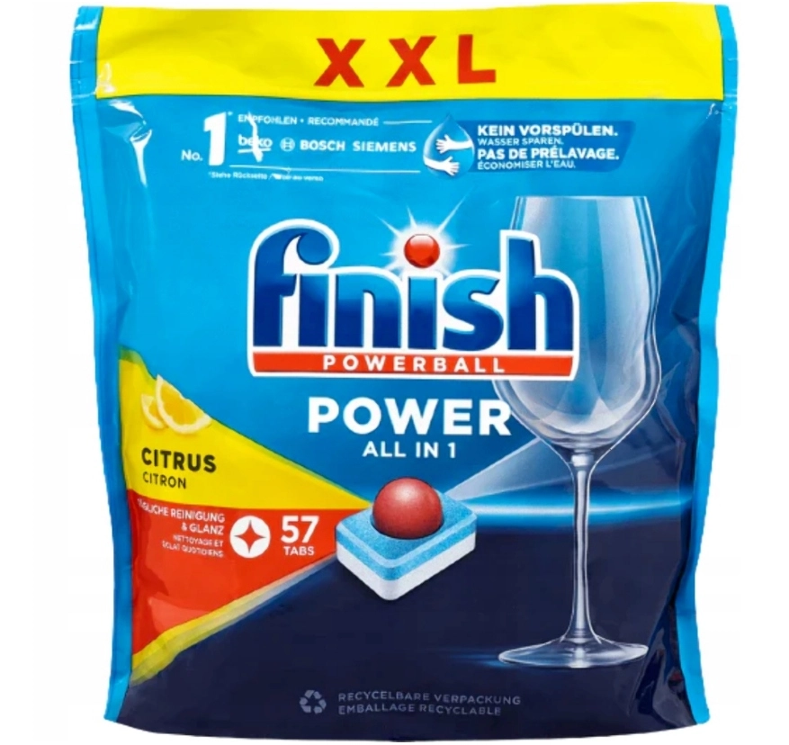 Finish mosogatógép tabletta 57db powerba