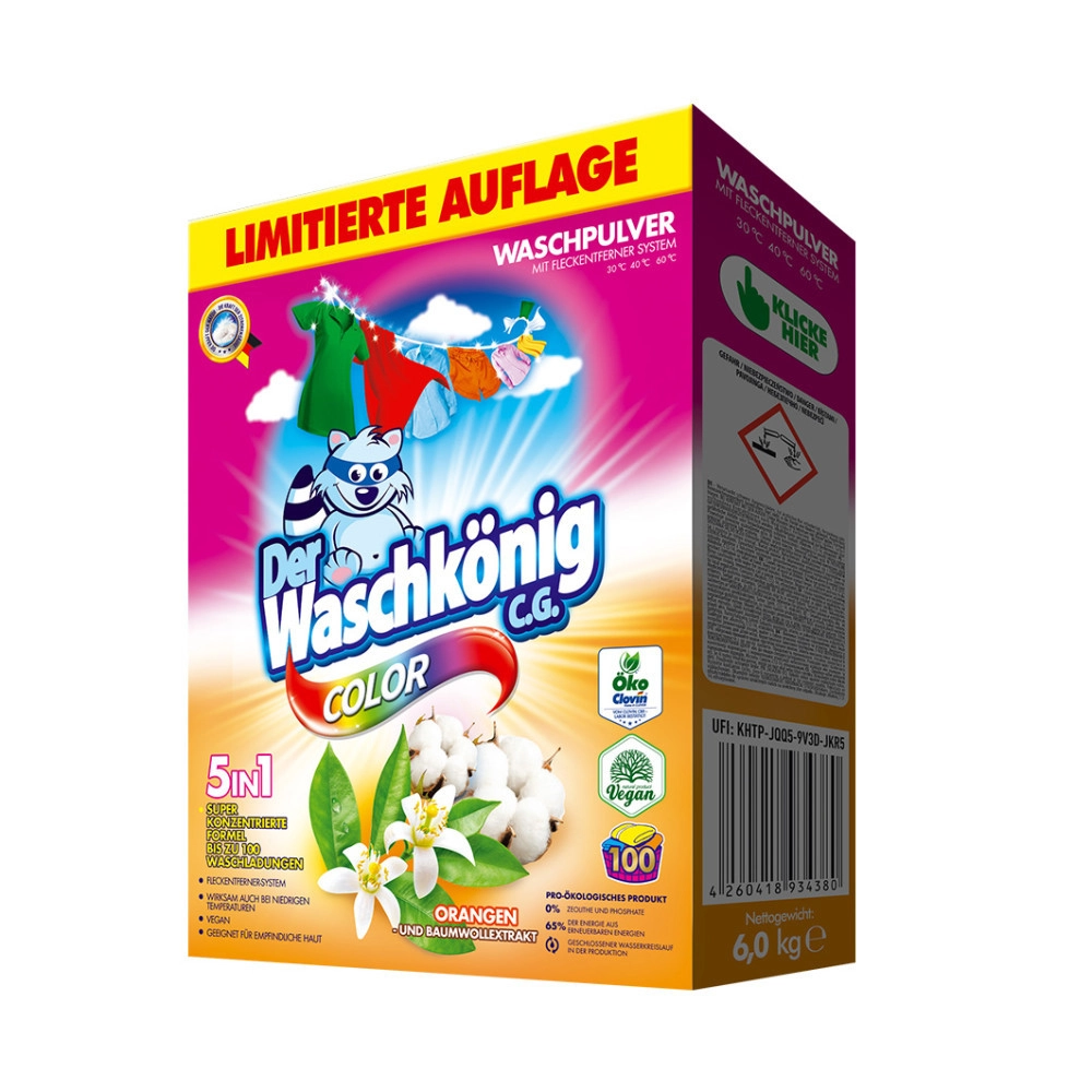 WASCHKÖNIG MOSÓPOR 6 KG 100 MOSÁS color