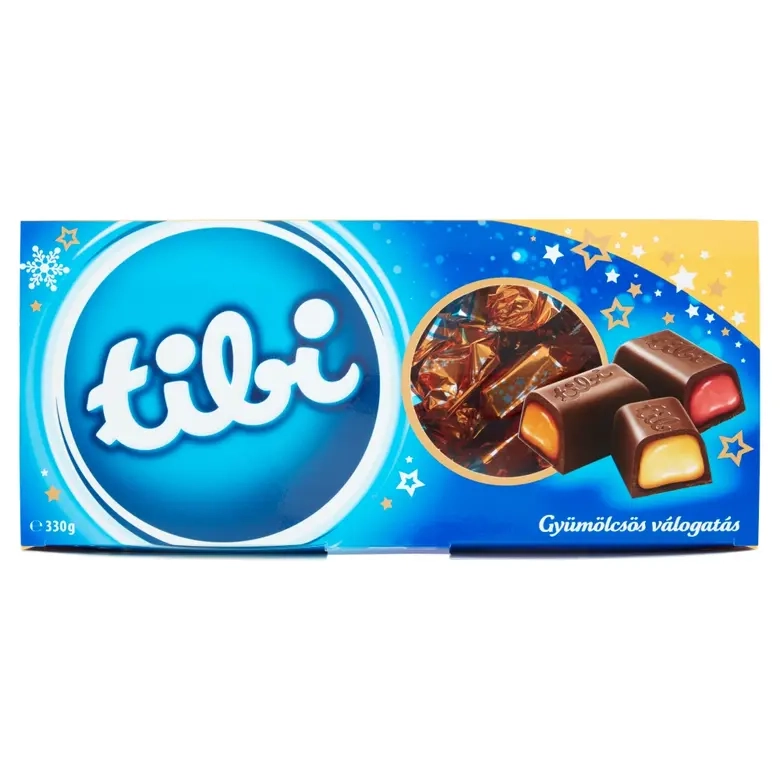 Tibi szaloncukor Gyümölcsös válogat 330g