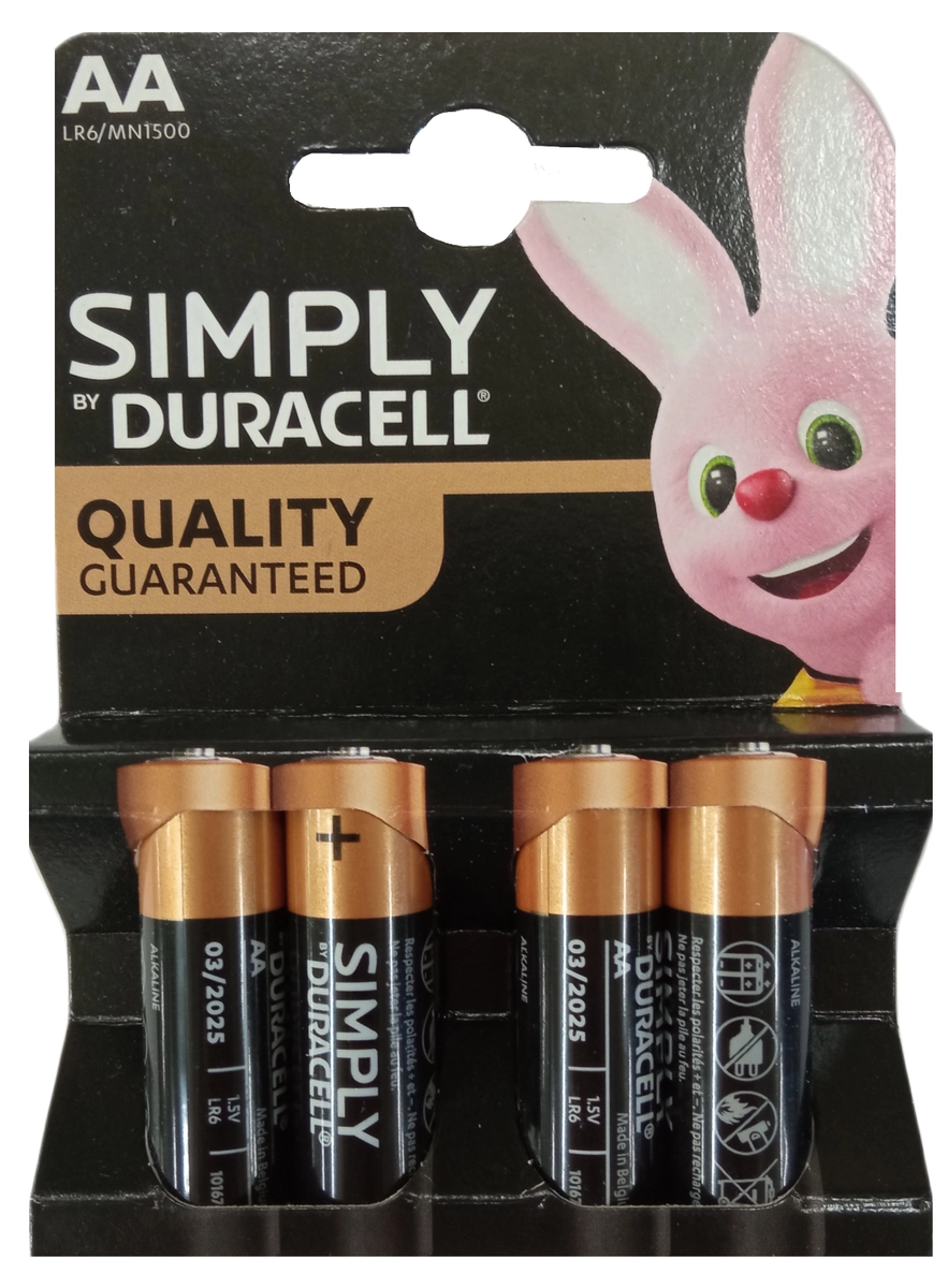 Elem AA LR6 4db simply Duracell
