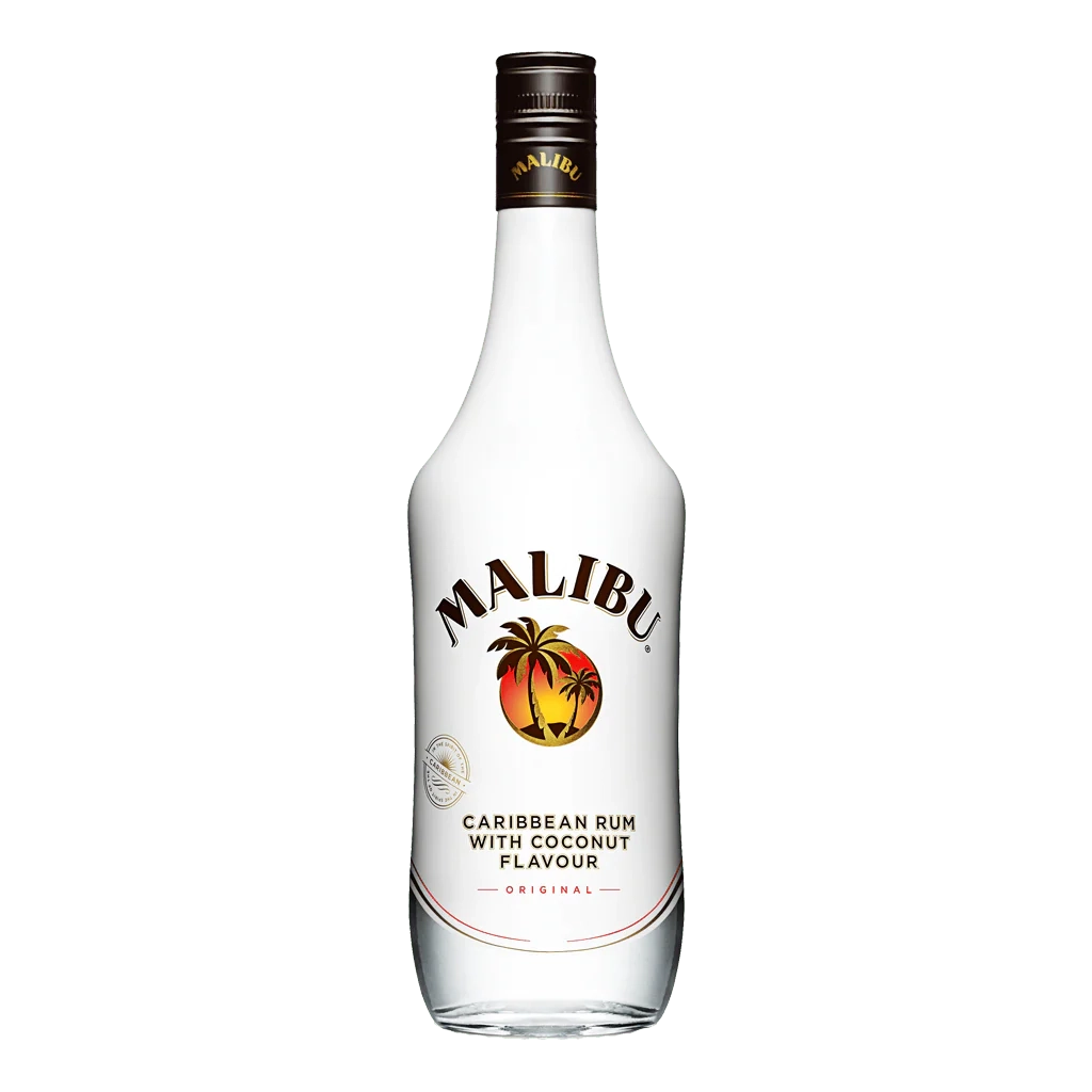 Rum 0,7l White Malibu Caribbean+longdrin