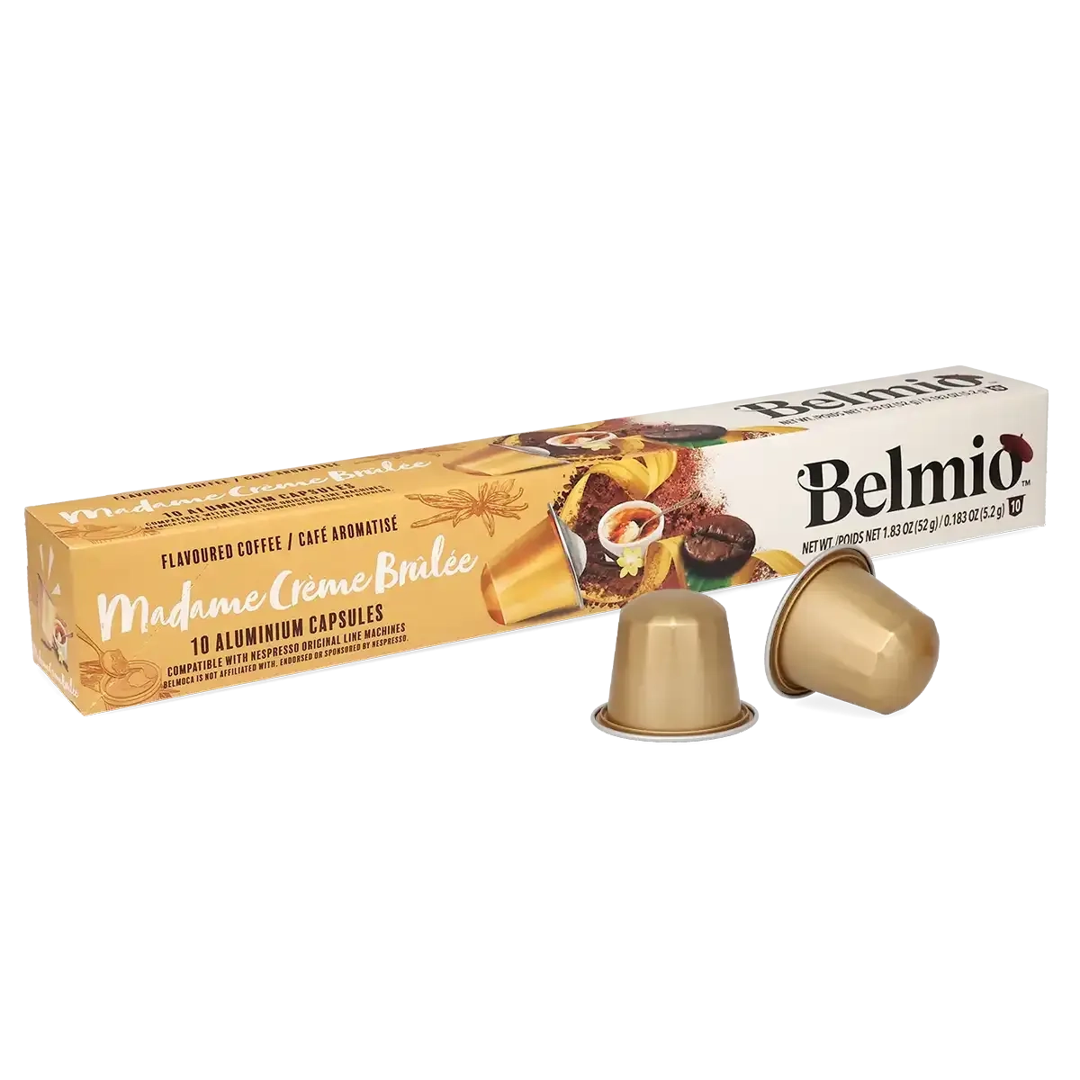 Belmio kávékapszula madame créme brulée