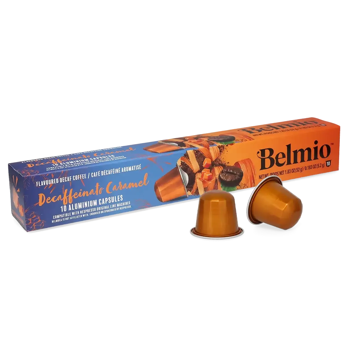 Belmio kávékapszula koffeinmentes carame