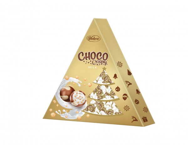 Vobro Choco Crispo Milk Choinka 112g