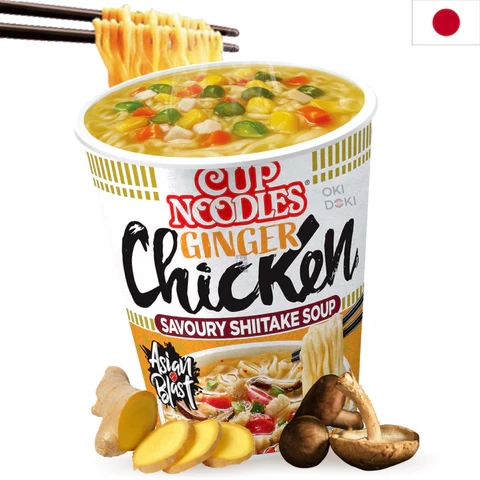 Nissin Cup Noodles gyömbéres csirke 63g