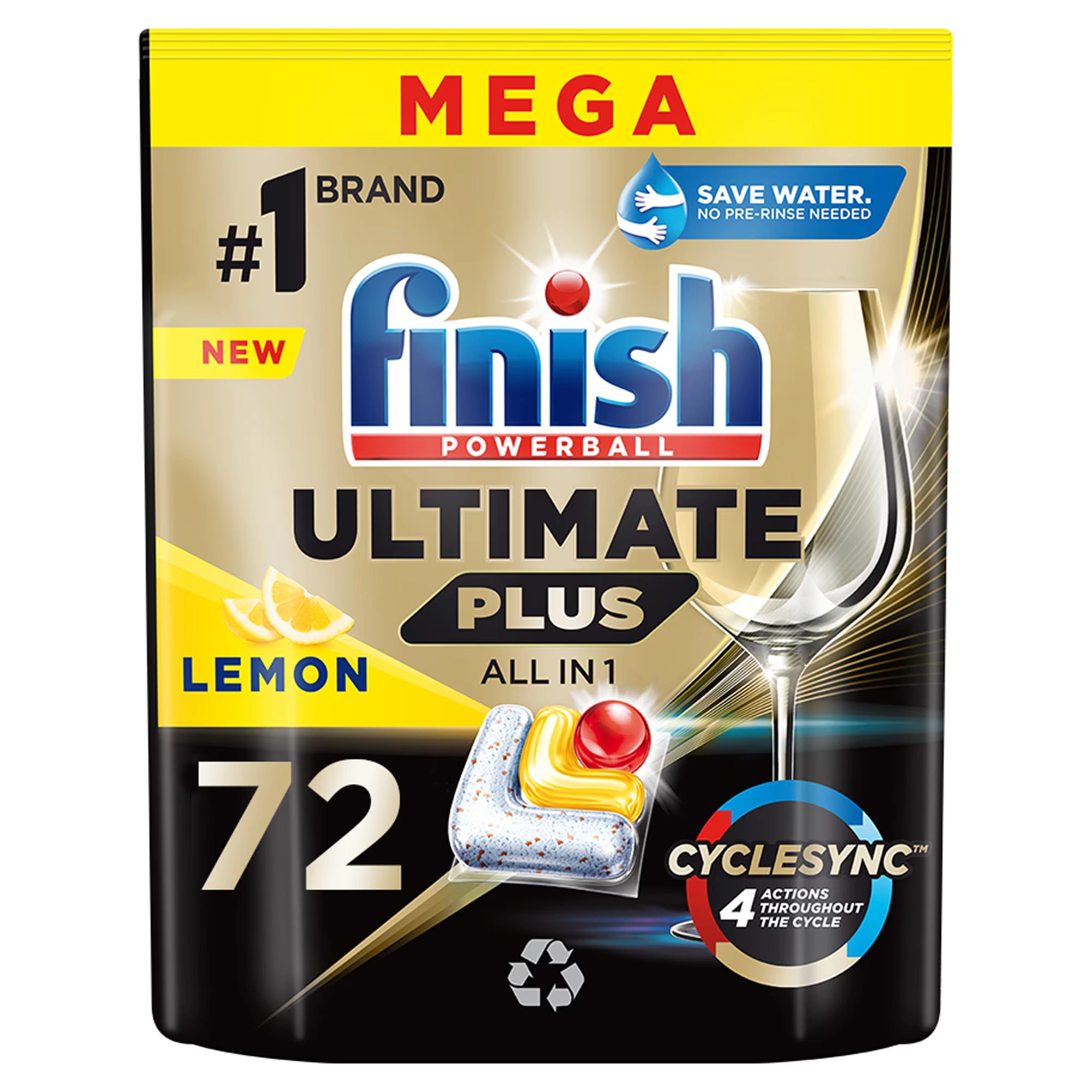 Finish Ultimate Plus Citrom tabletta 72db