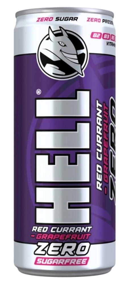 HELL ENERGIAITAL 250ML ZERO RED CURRANT