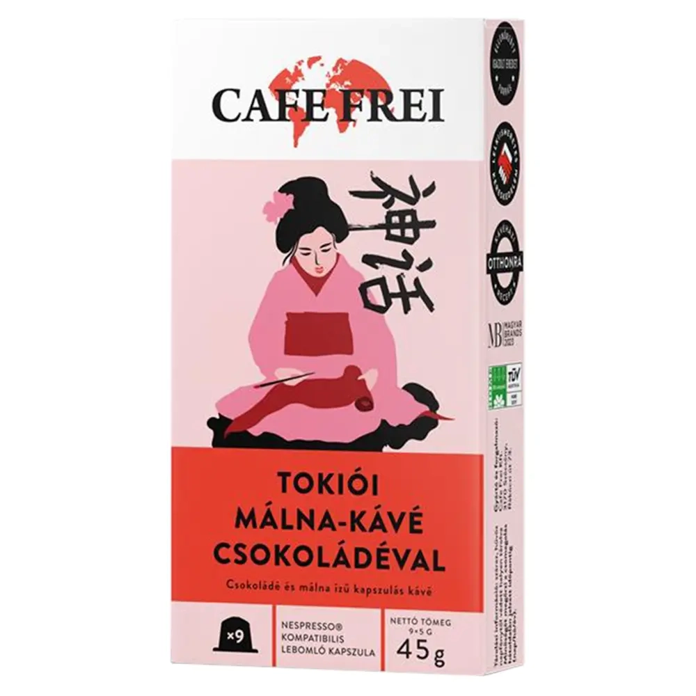 Cafe Frei Nespresso tokiói málna-kávé cs