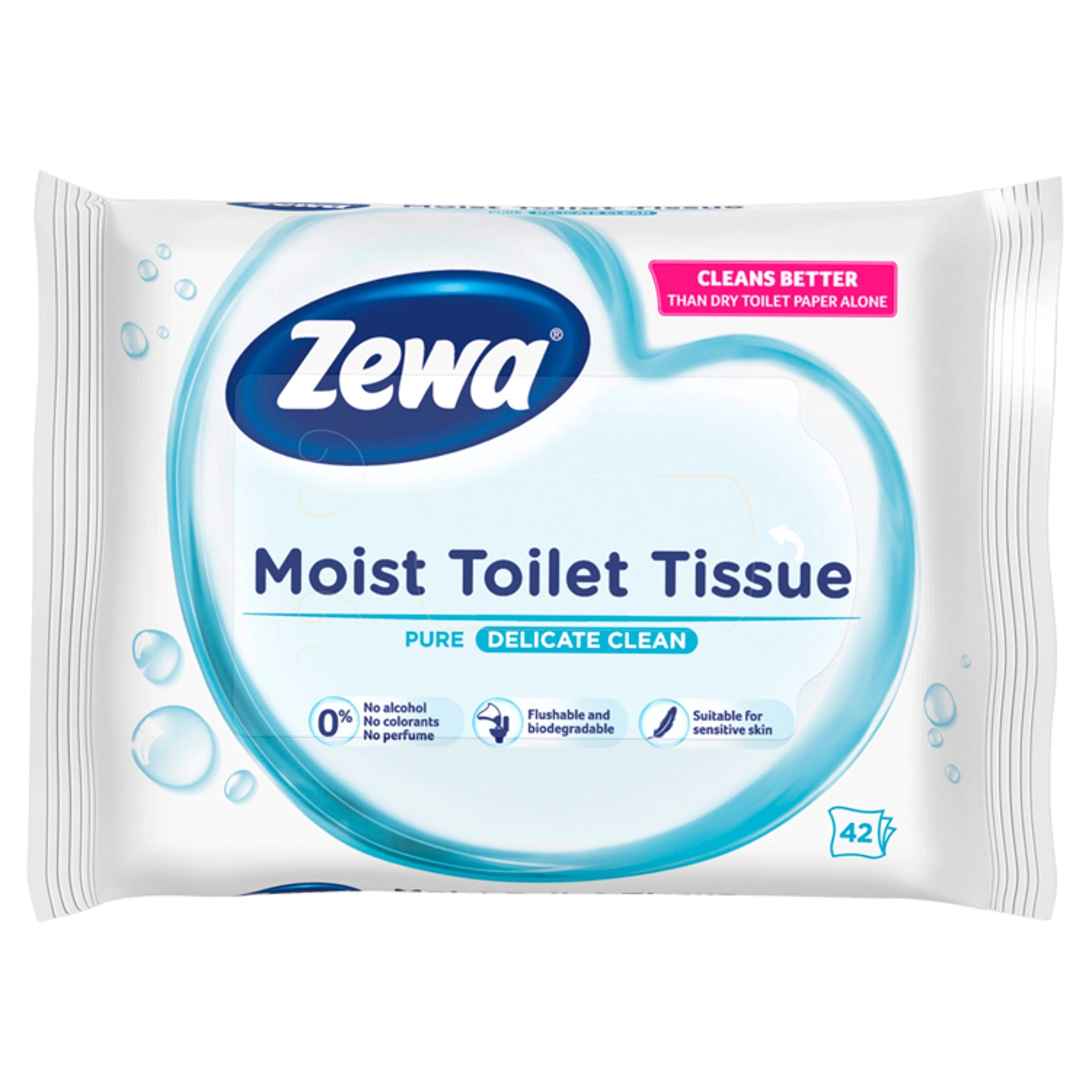 Nedves törlőkendő 42db Pure