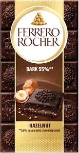 FERRERO ROCHER TÁBLA MOGYORÓS DARK 90G