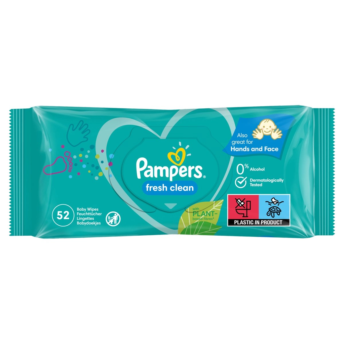Pampers Fresh Clean nedves törlőkendő 5x