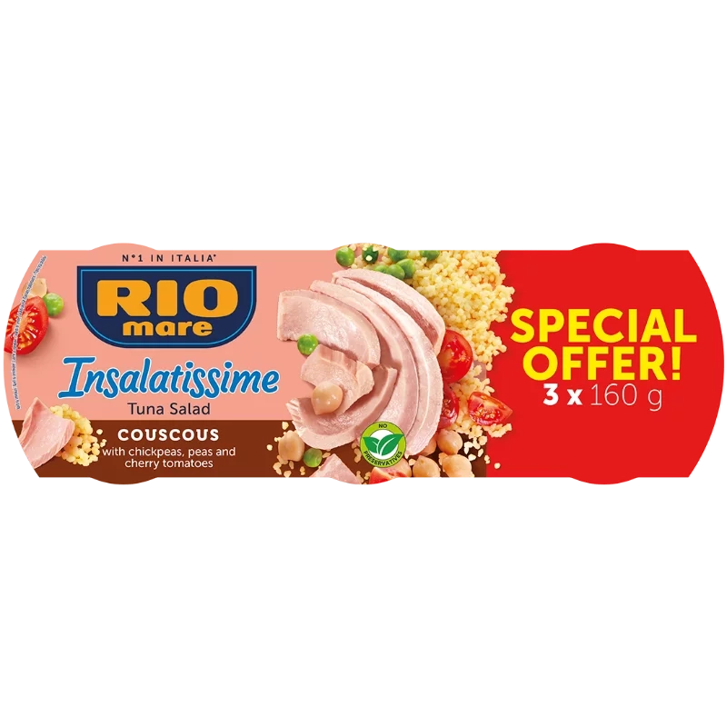 Rio Mare Insalatissime kuszkuszos tonhalsaláta 160g x3
