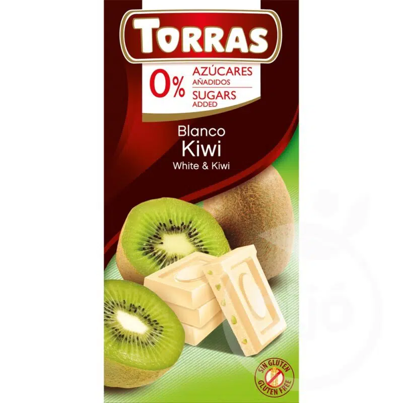 TORRAS 75G KIWIS FEHÉRCSOKOLÁDÉ