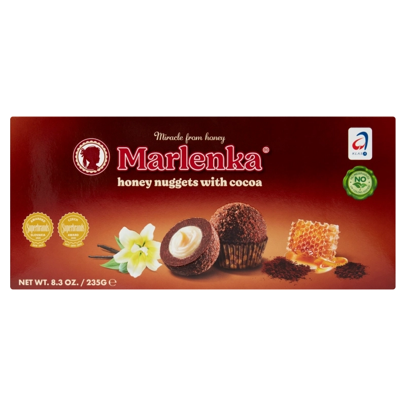 Marlenka mézes kakaós golyó 235g