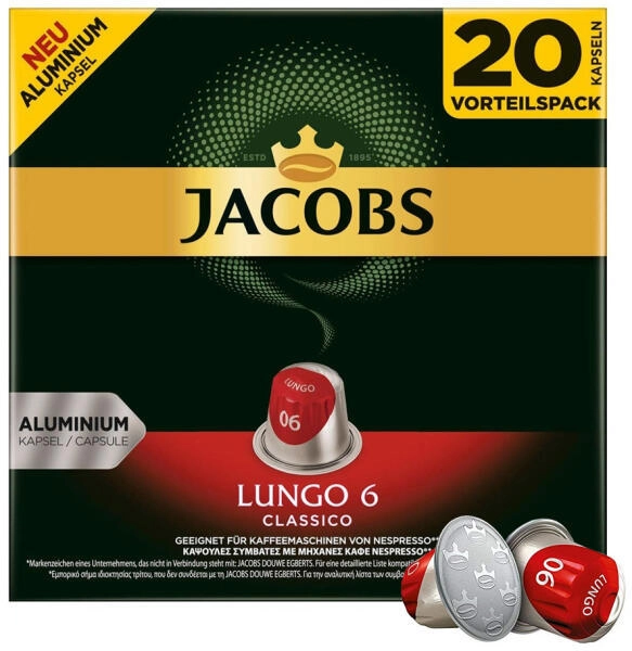 Jacobs NCC Lungo 6 classico kapszula 20d