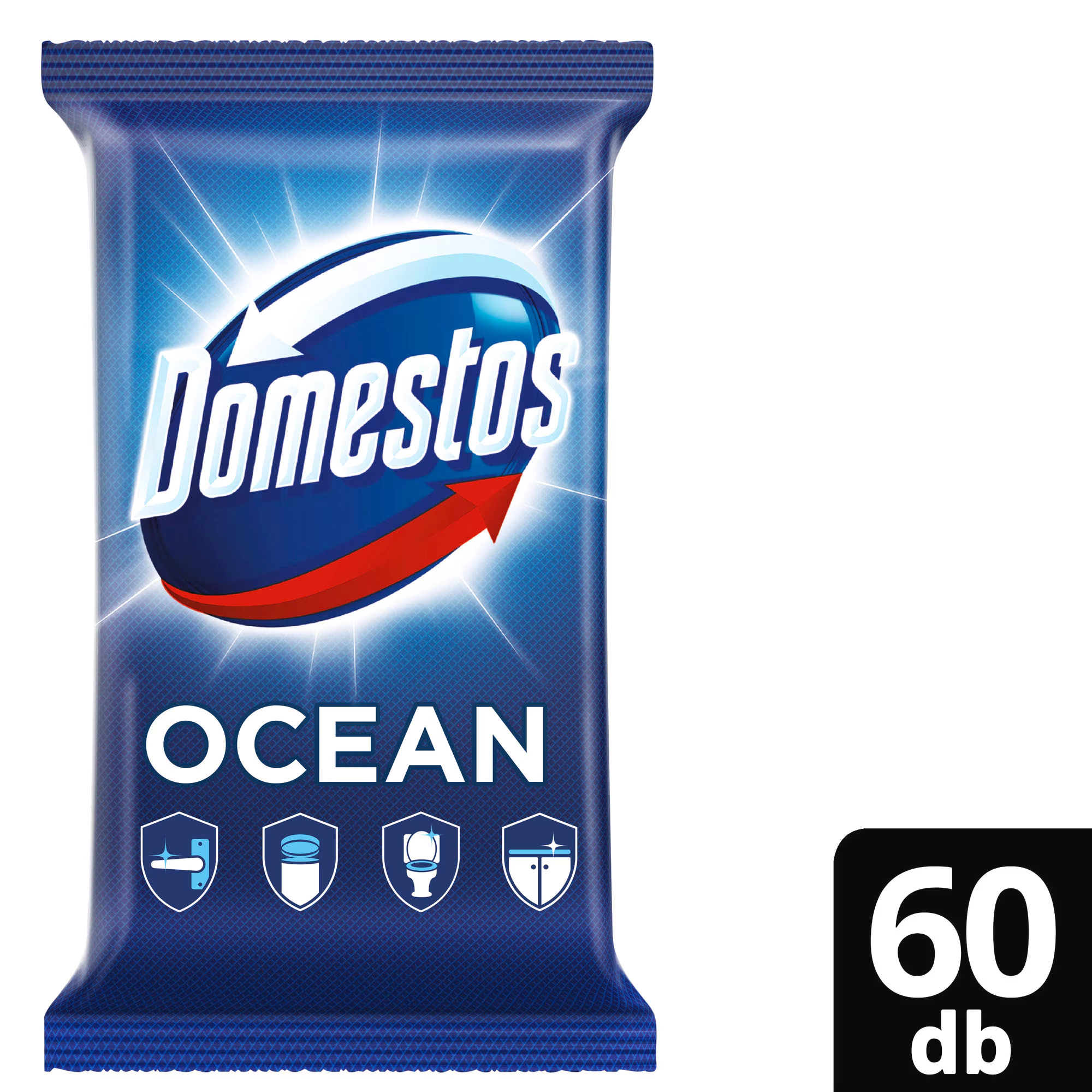 Domestos Ocean Higénikus Törlőkendő - 60