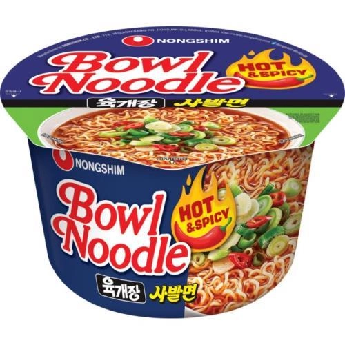 NONGSHIM BOWL NOODLE HOT SPICY 100G