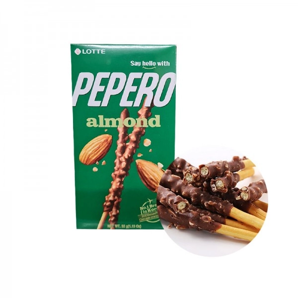 Lotte mandulás Pepero keksz 32g.