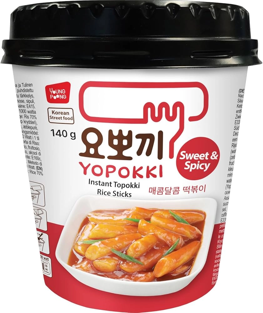 Yopokki instant topokki édes csípős 140g