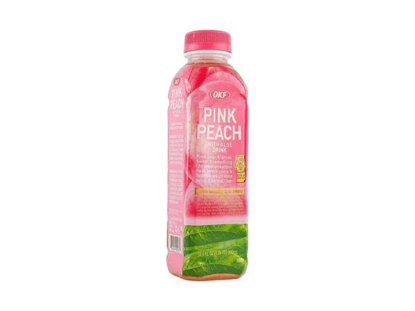 OKF Pink Peach Drink with Aloe 500ml