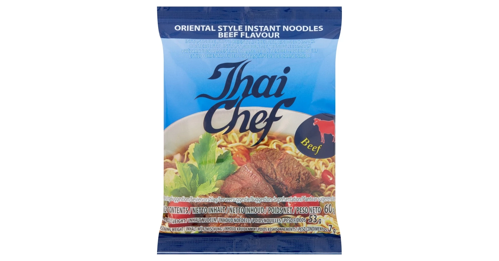 Thai Chef Marha ízű instant tészta 60g