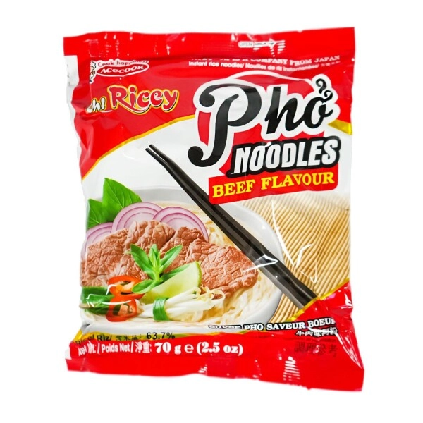 Acecook instant rice noodles with beef flavor
