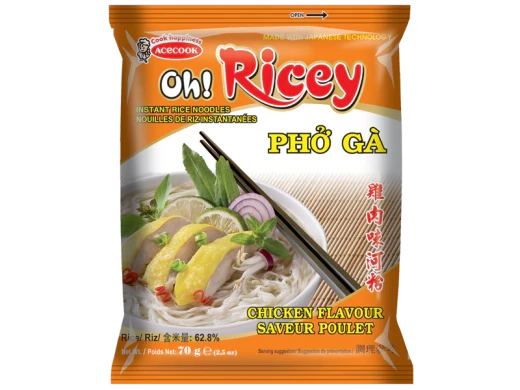 Acecook Oh Ricey Pho noodles csirke ízű
